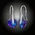 Náušnice Srdce Swarovski® Heliotrope