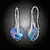 Náušnice Srdce Swarovski® Vitrail Light