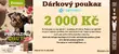 Dárkový poukaz v hodnotě 2000 Kč