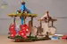 Drevené 3D vyfarbovacie puzzle (kolotoč)