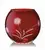 Červená váza Simax - Globe decor flower