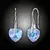Náušnice Srdce Swarovski® Light Sapphire