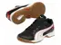 (PUMA VELLUM JR IT), černé s bílou a červenou, velikost UK 10K ( EUR 28 )