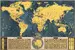 Stieracia mapa sveta Deluxe XL (coffee edition)