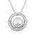 Elegantní náhrdelník CR s perlou a krystaly Swarovski Elements BZ 42