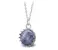 Ocelový náhrdelník Gemstone Crown - modrý Jaspis