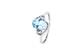 Luxusní prsten Marcus Astory - 14k bílé zlato s diamanty a topazy MA103