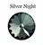 Náušnice SWAROVSKI® ELEMENTS barva Silver Night