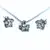 Elegantní sada - kvítky s krystalky Swarovski Elements
