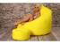 Sedací pytel Joy Bag s Podnůžkem zdarma - žlutý vodeodolný nylon