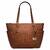 Jet Set Large Top - Zip Saffiano Leather Tote Bag - Brown