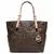 MK Logo Signature Tote - Brown