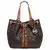 Jet Set Large Gathered Tote - Brown