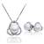 Souprava CR náušnic a náhrdelníku s bílými perlami a krystaly Swarovski® Elements- BZ105