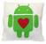 Polštář Zamilovaný Android