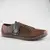 Hnědé proplétané kožené boty Brown Antique 5 B RNWL