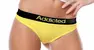 1x Dámské kalhotky Addicted Thongs - žlutá