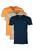 3x tričko Emporio Armani (navy, khaki, orange)