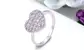 Prsten Heart Pavé