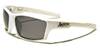 Pánské bílé motorkářské sluneční brýle Locs LC91034