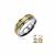 Ocelový prsten s gravírovaným zlatým středem 2