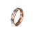 Ocelový prsten s měděným nápisem Love