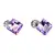 Náušnice s křišťálem Swarovski 31065.3 Violet