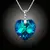 Náhrdelník Srdce Swarovski® Bermuda Blue