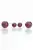 Náušnice zdobené křišťálovými kameny Swarovski® - Crystal blackberry pearl