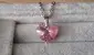 Náhrdelník Xilion Heart - Light Rose AB
