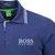 Pánská polokošile Hugo Boss - Modrá (šedý pásek)