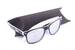 Černo-bílé brýle Kašmir Wayfarer - skla zrcadlové