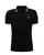 Fred Perry Tričko POLO Black (White/Grey)