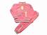 Luxusní dětská velurová tepláková souprava světle růžová