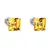 Náušnice s křišťálem Swarovski 31065.3 Sunflower