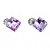 Náušnice s křišťálem Swarovski 31065.3 Violet