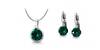 Ocelové šperky s krystaly Swarovski - Emerald