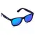 Černé matné brýle Kašmir Way Polarized WP08 - skla modro-zelená zrcadlová