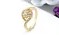 Prsten Gold Flower