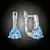 Náušnice Brillance Astrid Light Blue