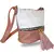 Crossbody kabelka pink/white