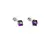Náušnice se Swarovski Elements 31030.5 Heliotrope