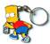 Kovová klíčenka Bart s plechovkou