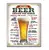 Retro - Plechová cedule How To Order A Beer