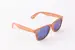 Wayfarer s imitací dřeva světle hnědé - skla modrá zrcadlová