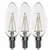 3x Tesla - LED žárovka CRYSTAL RETRO svíčka 2,2 W