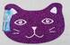 Rohožka/předložka 60x90 cm - kočka tvarovaná fialovo-růžová