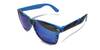 model 6 - skládací brýle modré - zrcadlové modré