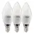 3x Tesla LED žárovka svíčka CANDLE E14 5W