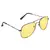 Černé brýle Kašmir Pilot Polarized PP08 - skla žlutá světlá